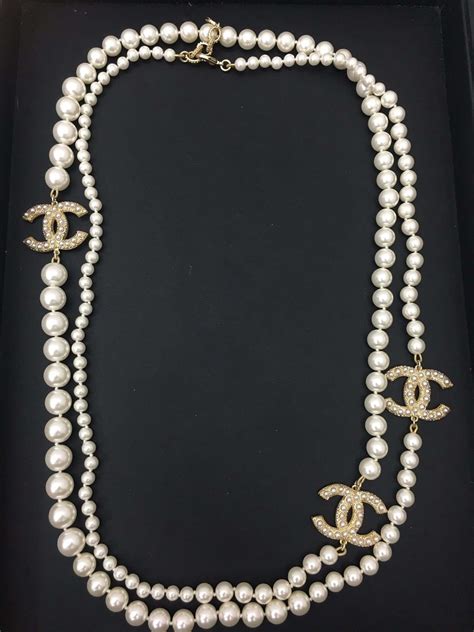 chanel pearl necklace retail price|chanel pearl necklace for sale.